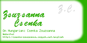 zsuzsanna csenka business card